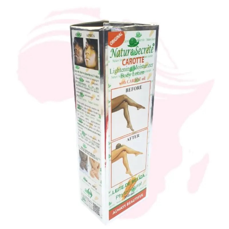 Nature Secret Carotte Lightening Moisturizing Body Lotion 350ml | Brightening & Hydrating Skincare