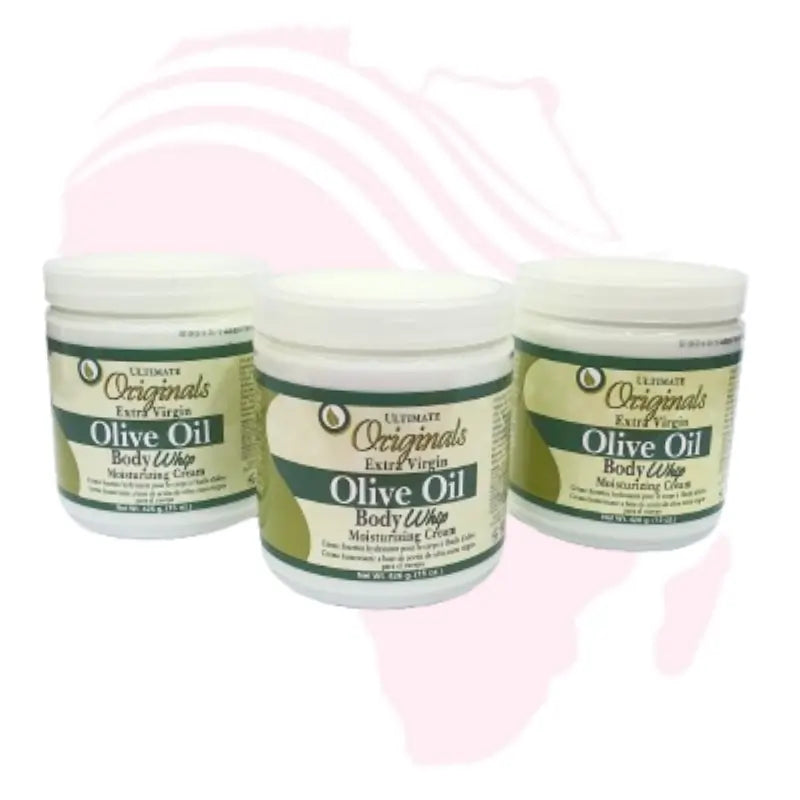 Originals by Africa’s Best Extra-Virgin Olive Oil Body Whip – Deep Moisturizing Cream for Silky, Soft & Glowing Skin 1 pack