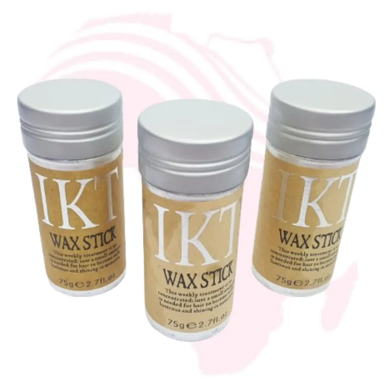 Hair Wax Stick for Wigs & Natural Hair – Non-Greasy Styling Pomade Stick with Bristle Edge Brush | Tames Flyaways, Frizz & Edges for Smooth, Sleek Look