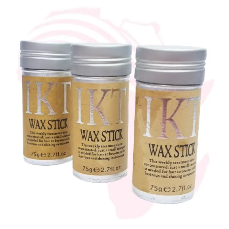 Hair Wax Stick for Wigs & Natural Hair – Non-Greasy Styling Pomade Stick with Bristle Edge Brush | Tames Flyaways, Frizz & Edges for Smooth, Sleek Look