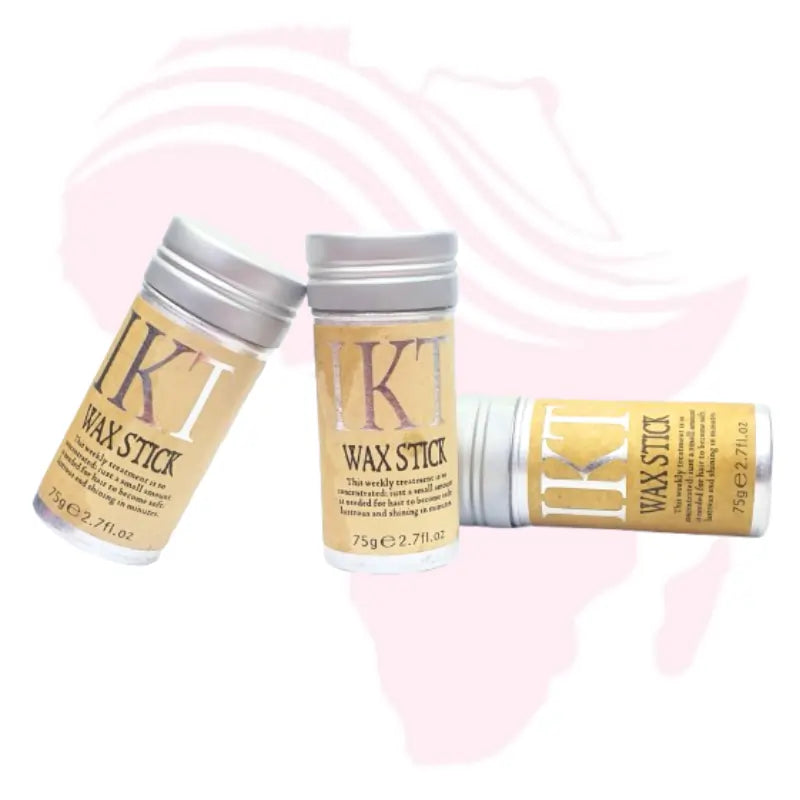 Hair Wax Stick for Wigs & Natural Hair – Non-Greasy Styling Pomade Stick with Bristle Edge Brush | Tames Flyaways, Frizz & Edges for Smooth, Sleek Look