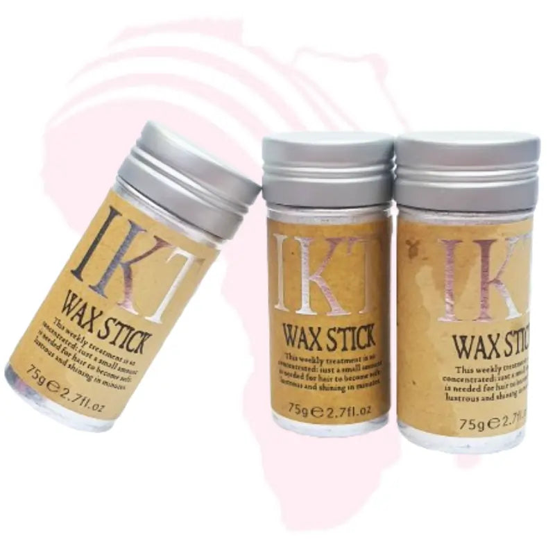 Hair Wax Stick for Wigs & Natural Hair – Non-Greasy Styling Pomade Stick with Bristle Edge Brush | Tames Flyaways, Frizz & Edges for Smooth, Sleek Look