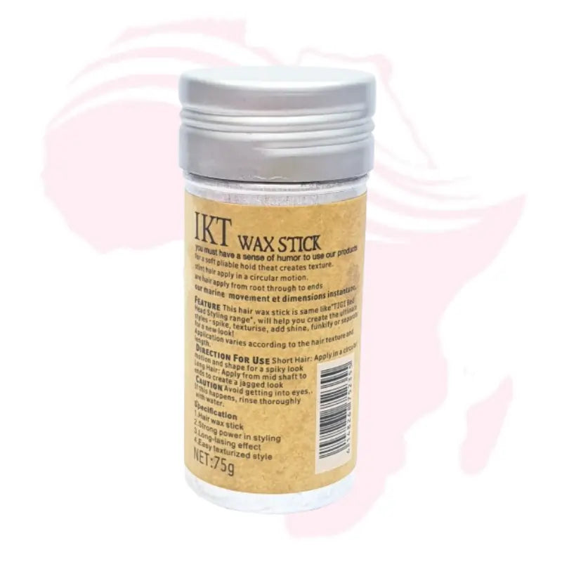 Hair Wax Stick for Wigs & Natural Hair – Non-Greasy Styling Pomade Stick with Bristle Edge Brush | Tames Flyaways, Frizz & Edges for Smooth, Sleek Look