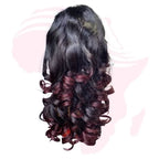 Indian Premium Bouncy Curl Human Hair Wig – 13×4 Lace Frontal, 20 Inches
