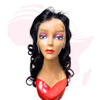 Indian Premium Bouncy Curl Human Hair Wig – 13×4 Lace Frontal, 20 Inches