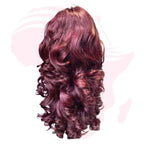 Indian Premium Bouncy Curl Human Hair Wig – 13×4 Lace Frontal, 20 Inches