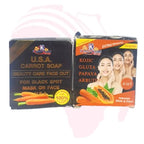 K.Brothers Kojic Gluta Papaya Arbutin Soap – 4-in-1 Extra Whitening & Brightening Body Bar, 100g | Made in Thailand