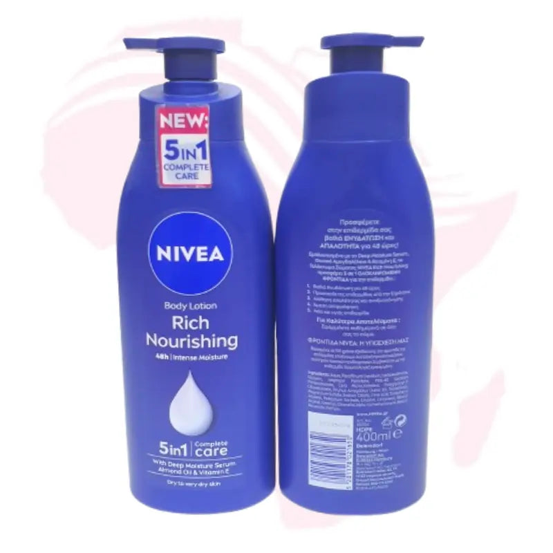 NIVEA Nourishing Body Milk 400ml – Deep Moisturizing Body Lotion for Dry Skin