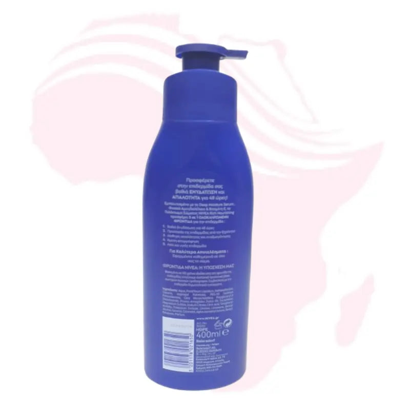 NIVEA Nourishing Body Milk 400ml – Deep Moisturizing Body Lotion for Dry Skin