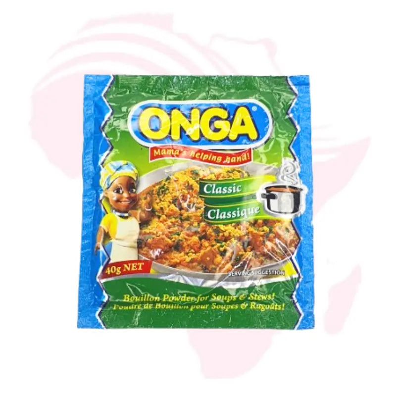 Onga Mama’s Helping Hand Classic Seasoning Powder – 8g & 40g | Bouillon Powder for Soups, Stews & Everyday Meals