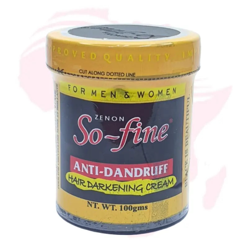 SO-FINE Anti-Dandruff Hair Darkening Cream – 100g | Prevents Dandruff, Strengthens & Restores Hair | Pack of 1
