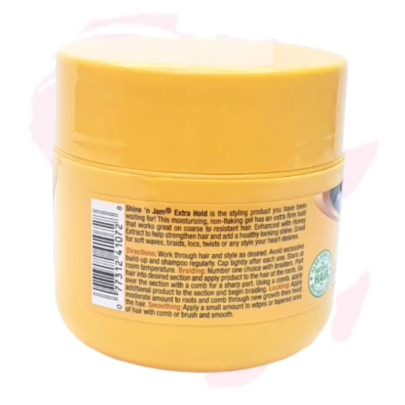 Shine 'n Jam Conditioning Gel Extra Hold – Non-Flaking Edge Control & Styling Gel for Smooth, Shiny Hair (120ml / 4oz)