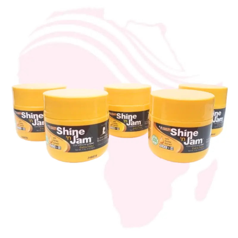Shine 'n Jam Conditioning Gel Extra Hold – Non-Flaking Edge Control & Styling Gel for Smooth, Shiny Hair (120ml / 4oz)