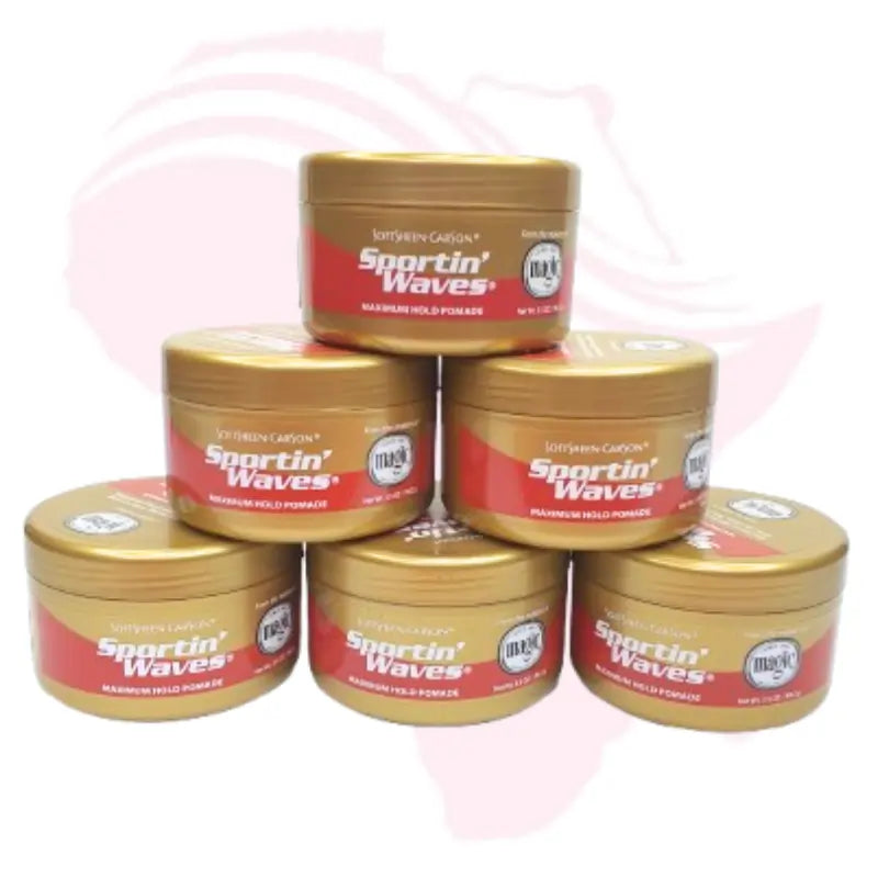 Softsheen-Carson Sportin' Waves Maximum Hold Pomade, 3.5 oz – Strong Hold for 360 Waves & Smooth Styling