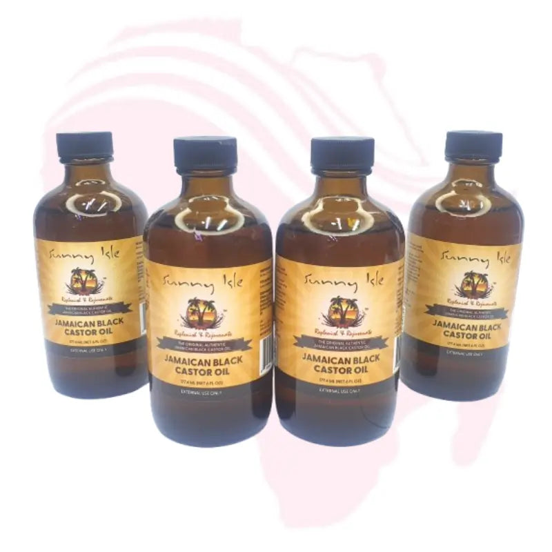Sunny Isle Jamaican Black Castor Oil 6 fl oz – 100% Natural Moisturizer for Hair, Scalp & Skin