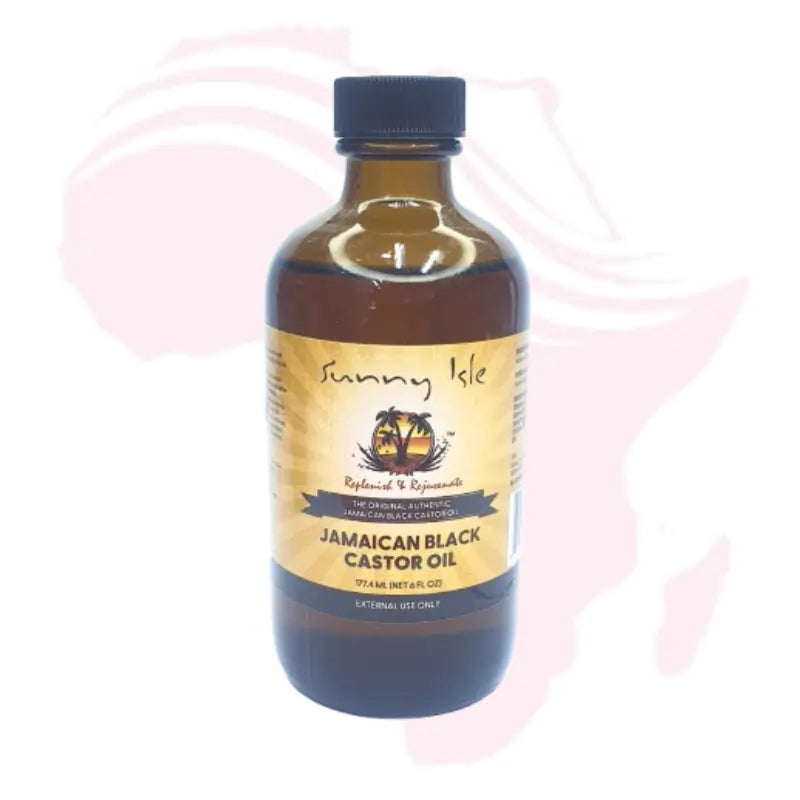 Sunny Isle Jamaican Black Castor Oil 6 fl oz – 100% Natural Moisturizer for Hair, Scalp & Skin