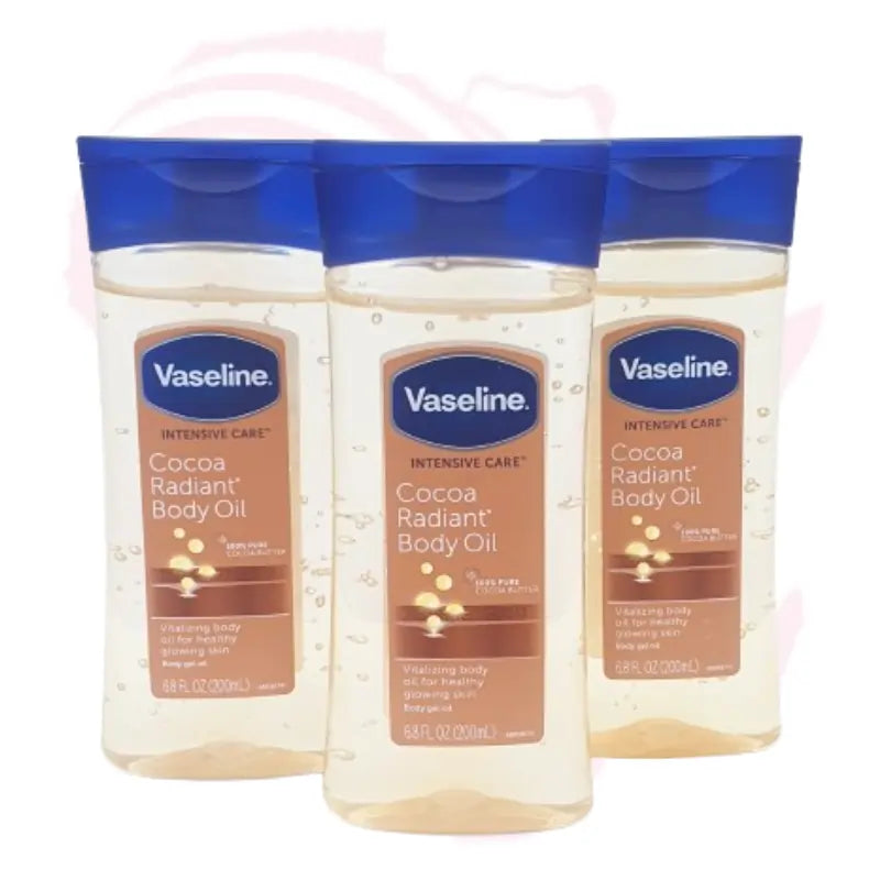 Vaseline Intensive Care Cocoa Radiant Vitalizing Body Oil – 200ml | Deep Moisturizing & Glowing Skin