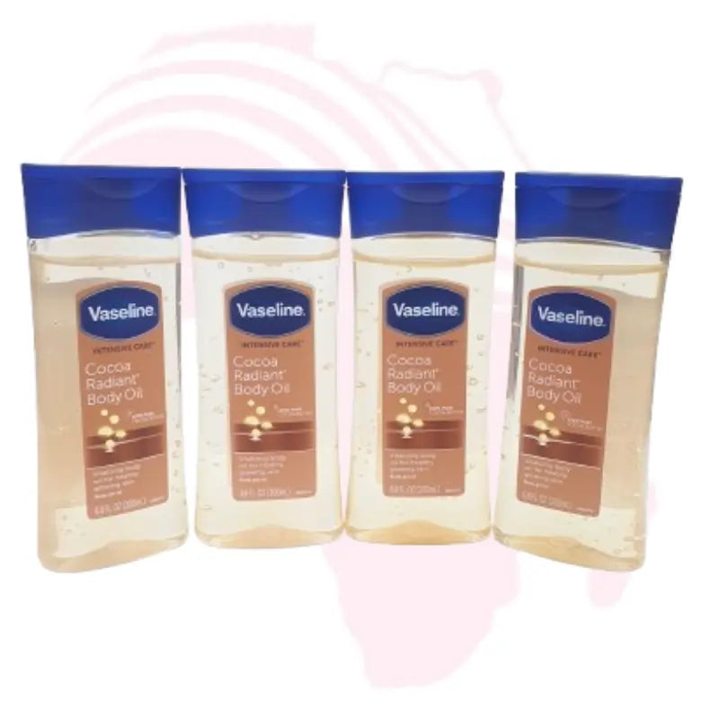 Vaseline Intensive Care Cocoa Radiant Vitalizing Body Oil – 200ml | Deep Moisturizing & Glowing Skin