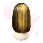 Vietnam Bone Straight Human Hair Bob Wig – 2×6 Closure, 10 Inches