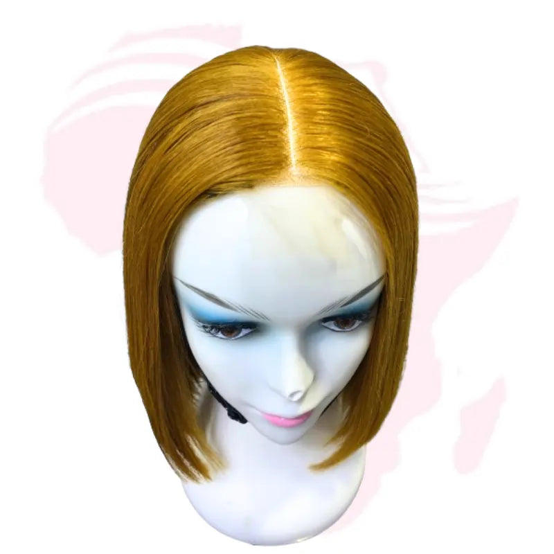 Vietnam Bone Straight Human Hair Bob Wig – 2×6 Closure, 10 Inches