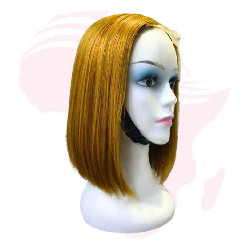 Vietnam Bone Straight Human Hair Bob Wig – 2×6 Closure, 10 Inches
