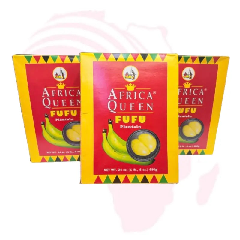 Africa Queen Plantain Fufu – Smooth African Swallow | Easy-to-Prepare Traditional Fufu (680g)