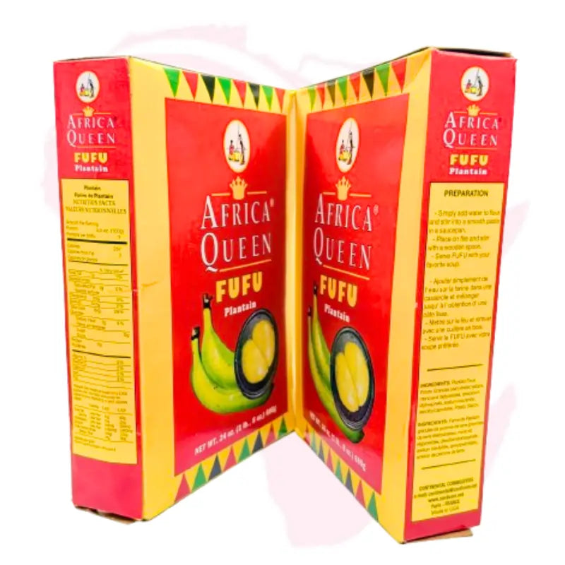 Africa Queen Plantain Fufu – Smooth African Swallow | Easy-to-Prepare Traditional Fufu (680g)