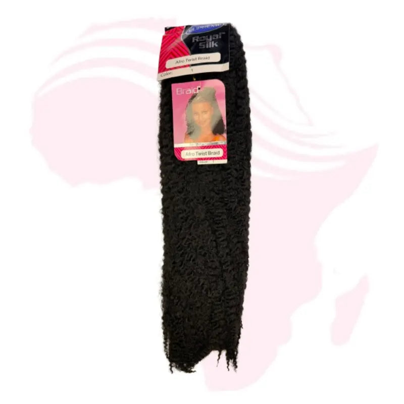Supreme Royal Silk Afro Twist Braid – Kinky Textured Synthetic Hair for Marley & Afro Twists
