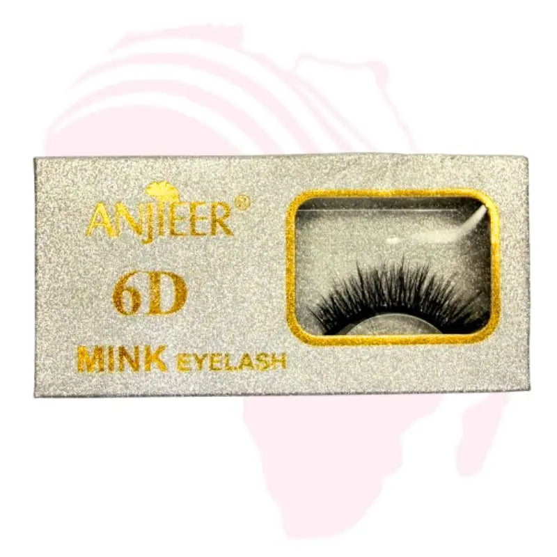 Anjeer 6D Mink Eyelashes – Natural Volume, Soft & Reusable Lashes