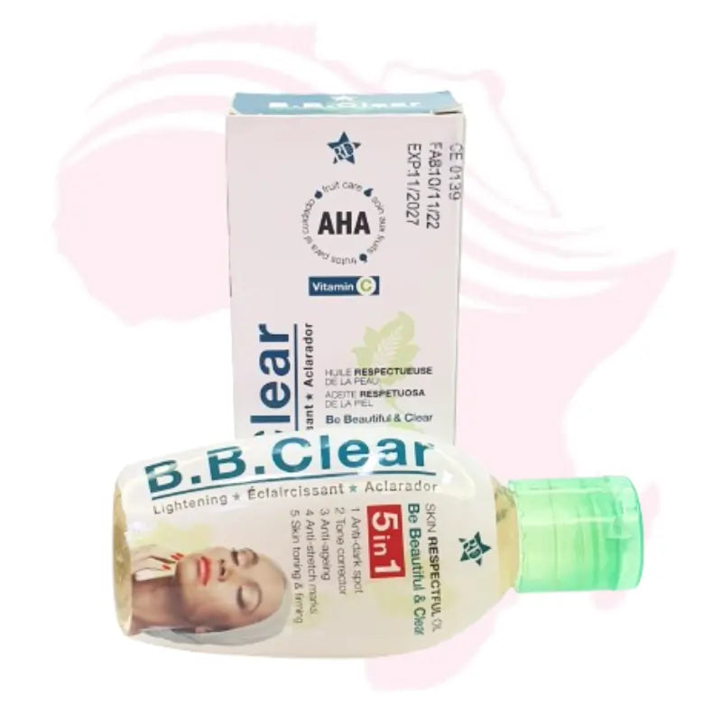 B.B. Clear Lightening Body Oil 60ml – Brightening & Dark Spot Corrector for Smooth, Even Skin Tone