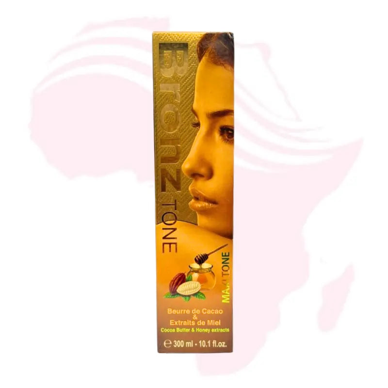 Bronz Tone Maxi Tone Body Lotion – Moisturizing & Illuminating Formula with Cocoa Butter & Honey Extracts (300ml)