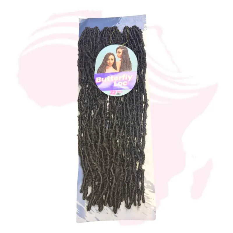 Butterfly Locs Crochet Hair 22 Inch – Soft Distressed Faux Locs