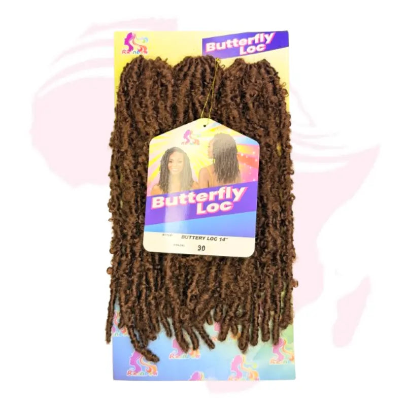 Butterfly Locs Crochet Braiding Hair 14 Inch – Soft Natural Faux Locs | Lightweight Protective Style