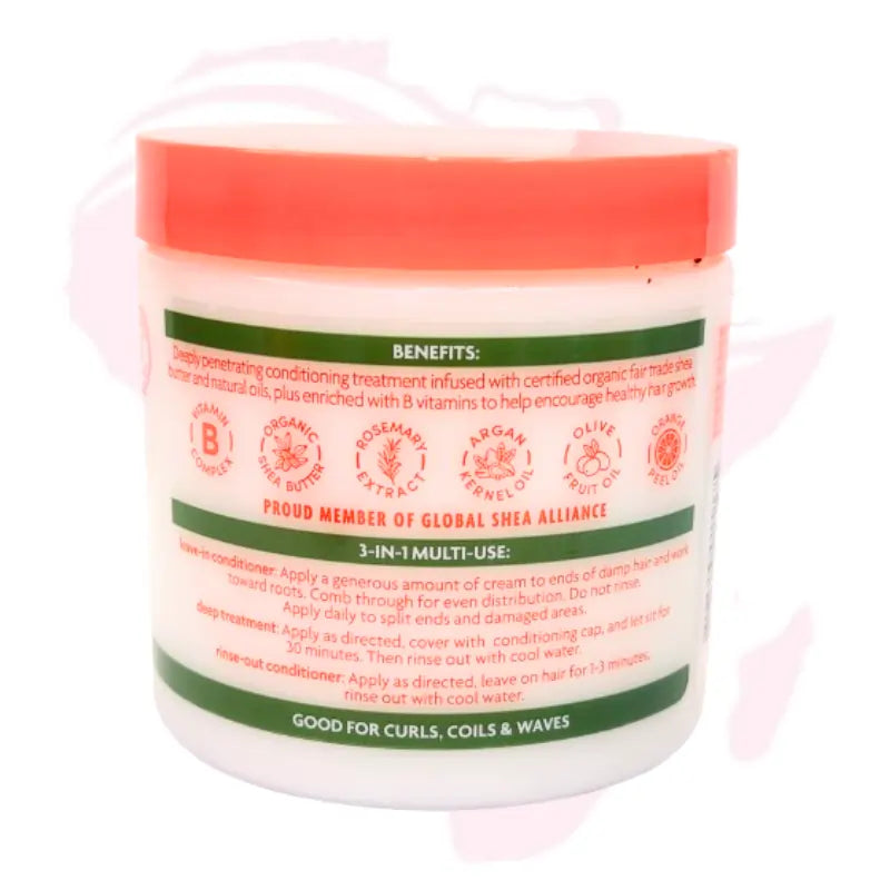 Cantu Shea Butter Argan Oil Leave-In Conditioning Repair Cream (453g) – 3-in-1 Intensive Treatment for Curls, Coils & Waves