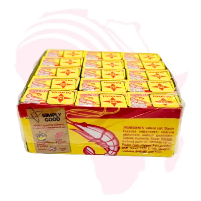 Maggi Shrimp Seasoning Cubes 60 x 10g – Authentic Shrimp Flavor Stock Tablets for Cooking