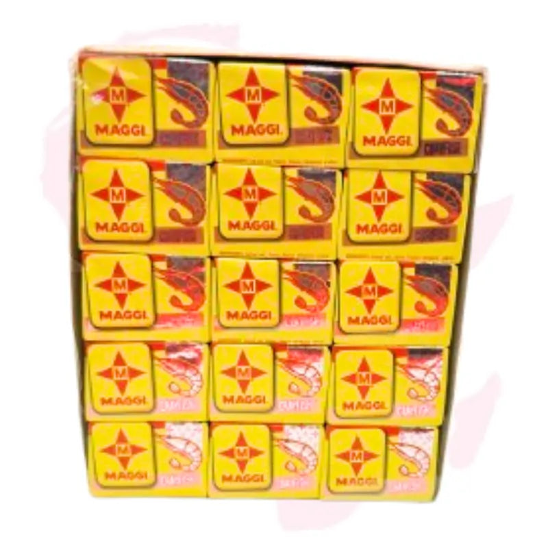Maggi Shrimp Seasoning Cubes 60 x 10g – Authentic Shrimp Flavor Stock Tablets for Cooking