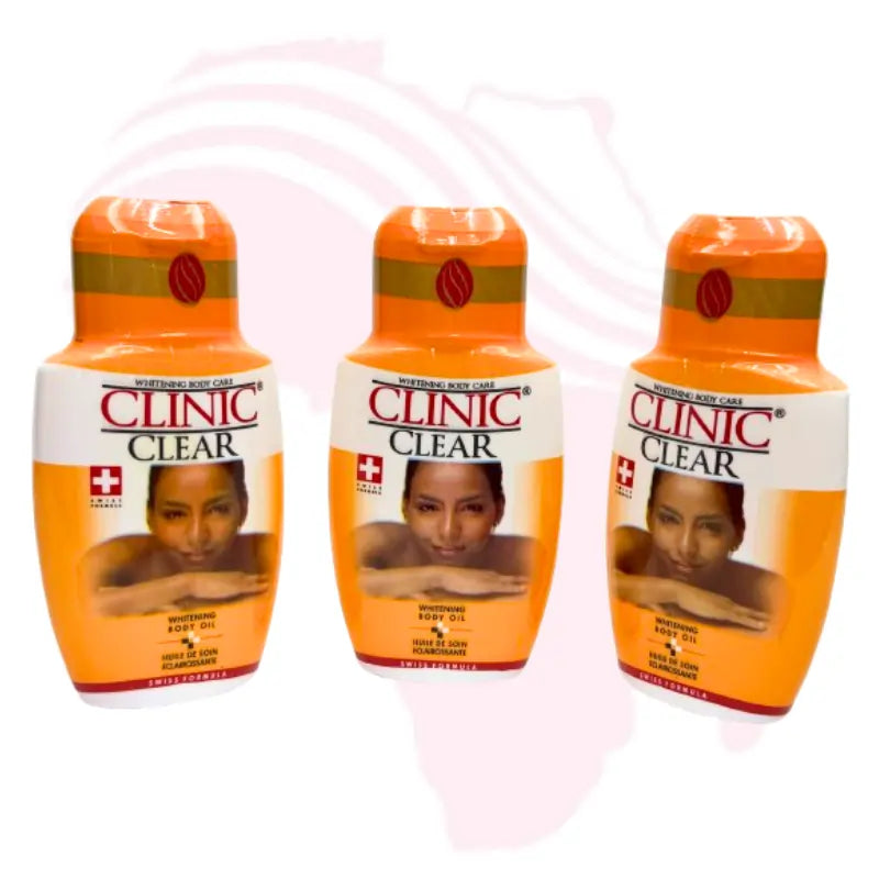 Clinic Clear Whitening Body Oil – 125ml | Swiss Formula Brightening & Moisturizing Skin Care Oil