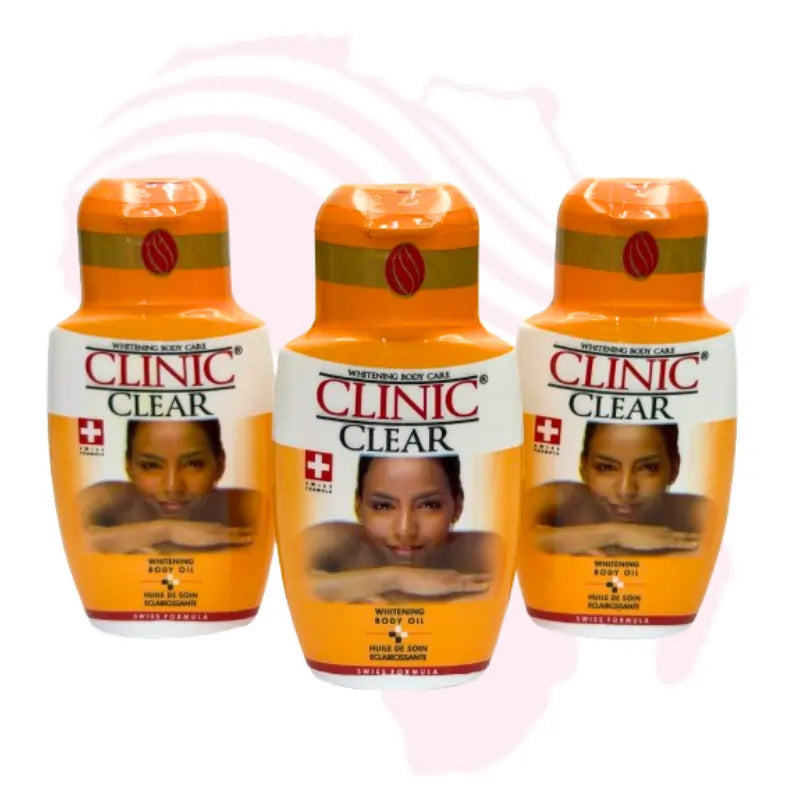 Clinic Clear Whitening Body Oil – 125ml | Swiss Formula Brightening & Moisturizing Skin Care Oil
