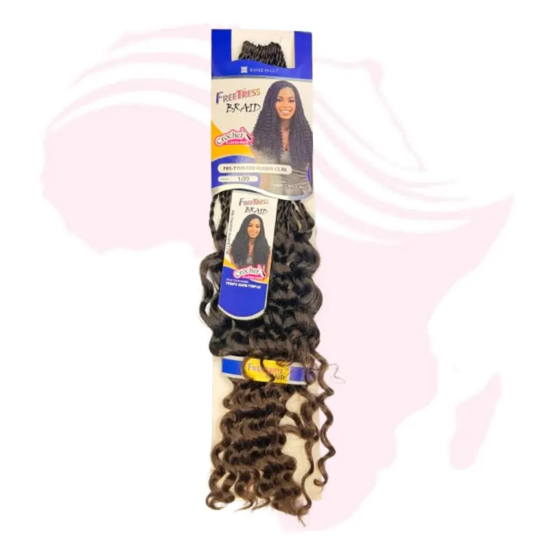 Freetress Braid Pre-Twisted Fashion Curl Crochet Hair – Curly Synthetic Extensions