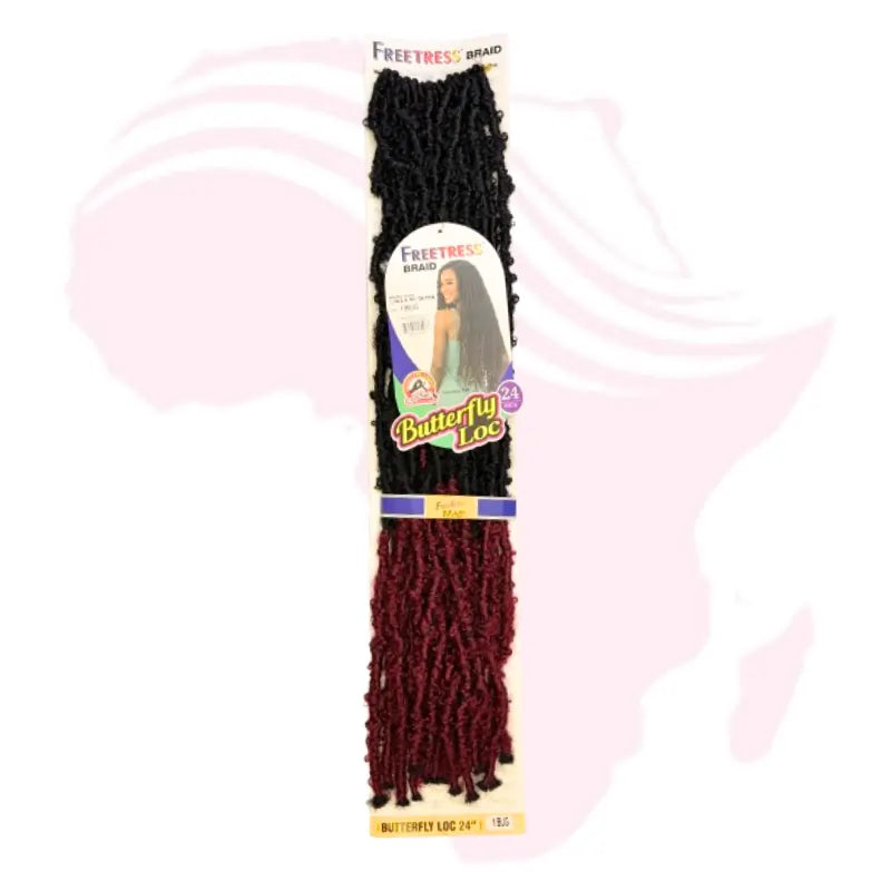 FreeTress Butterfly Loc 24" – Professional Hand-Made Crochet Hair for a Distressed, Voluminous Look