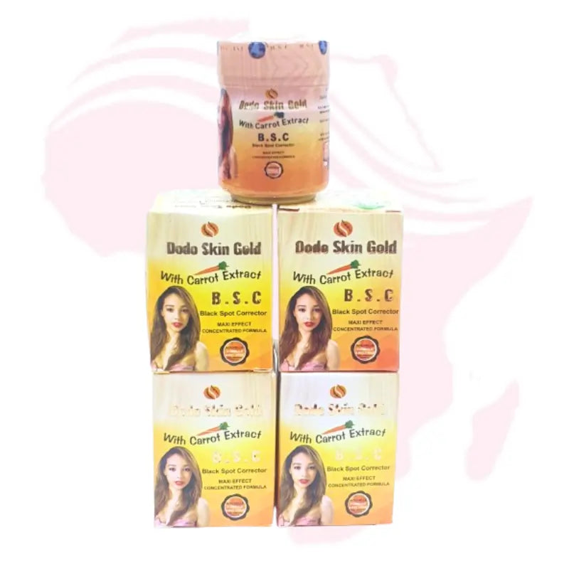 Dodo Skin Gold Black Spot Corrector Cream with Carrot Extract – Maxi Effect Concentrated Brightening Formula (50g)