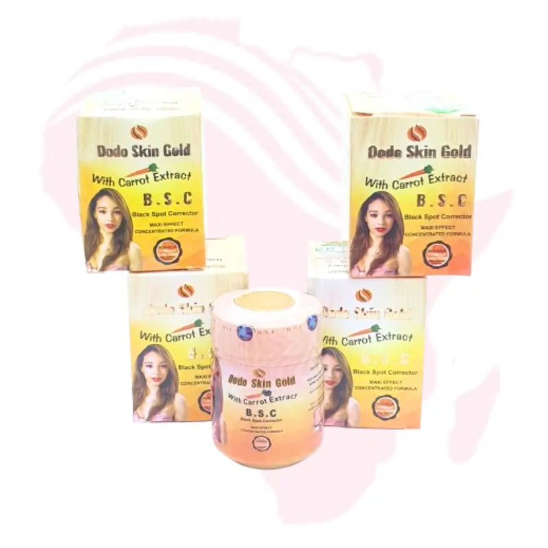 Dodo Skin Gold Black Spot Corrector Cream with Carrot Extract – Maxi Effect Concentrated Brightening Formula (50g)