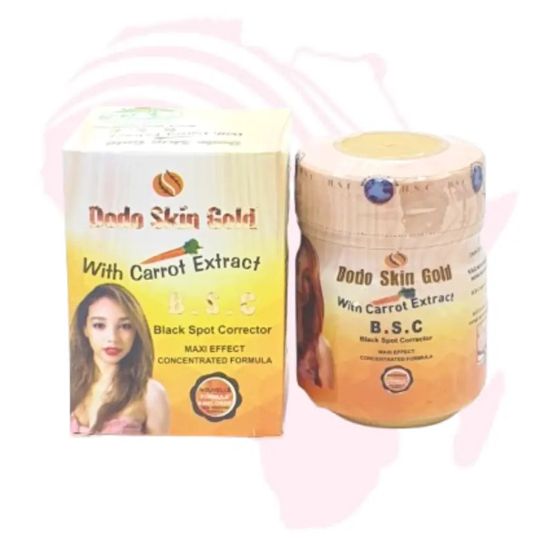 Dodo Skin Gold Black Spot Corrector Cream with Carrot Extract – Maxi Effect Concentrated Brightening Formula (50g)