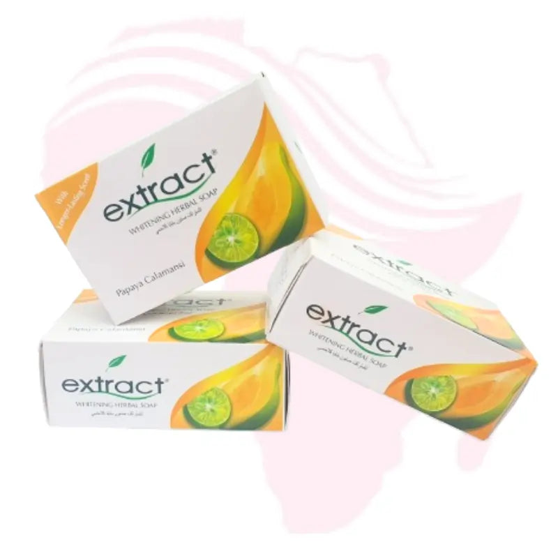 Extract Papaya Calamansi Whitening Herbal Soap 125g – Brightening & Refreshing Skin Lightening Soap with Long-Lasting Scent