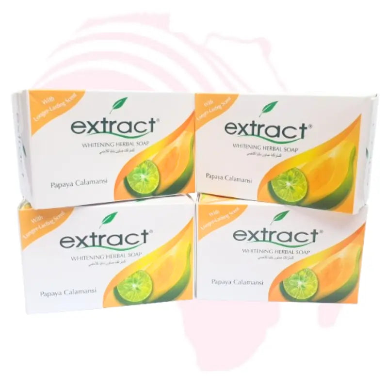 Extract Papaya Calamansi Whitening Herbal Soap 125g – Brightening & Refreshing Skin Lightening Soap with Long-Lasting Scent