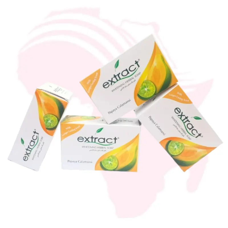 Extract Papaya Calamansi Whitening Herbal Soap 125g – Brightening & Refreshing Skin Lightening Soap with Long-Lasting Scent