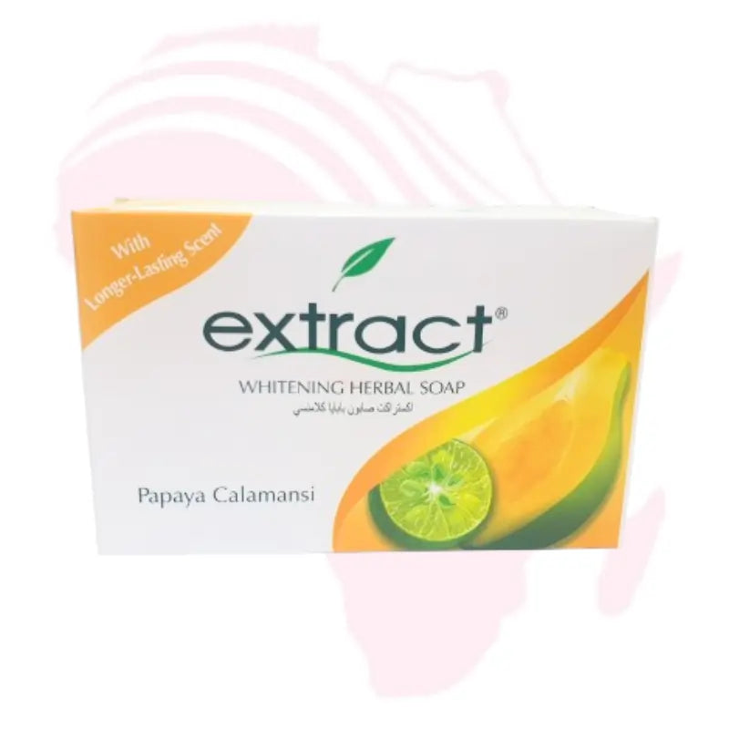 Extract Papaya Calamansi Whitening Herbal Soap 125g – Brightening & Refreshing Skin Lightening Soap with Long-Lasting Scent