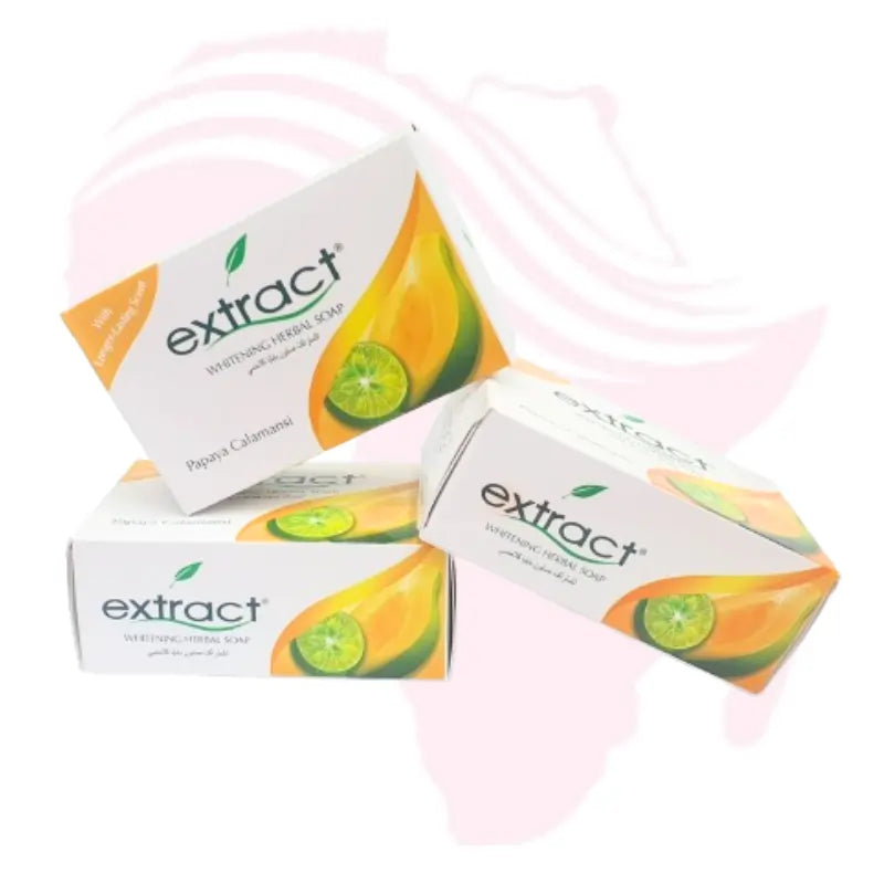 Extract Papaya Calamansi Whitening Herbal Soap 125g – Brightening & Refreshing Skin Lightening Soap with Long-Lasting Scent