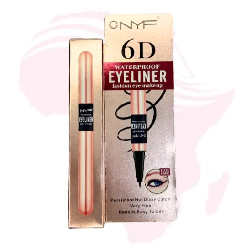 NYF 6D Waterproof Eyeliner Pen – Ultra Fine Tip, Long-Lasting Black