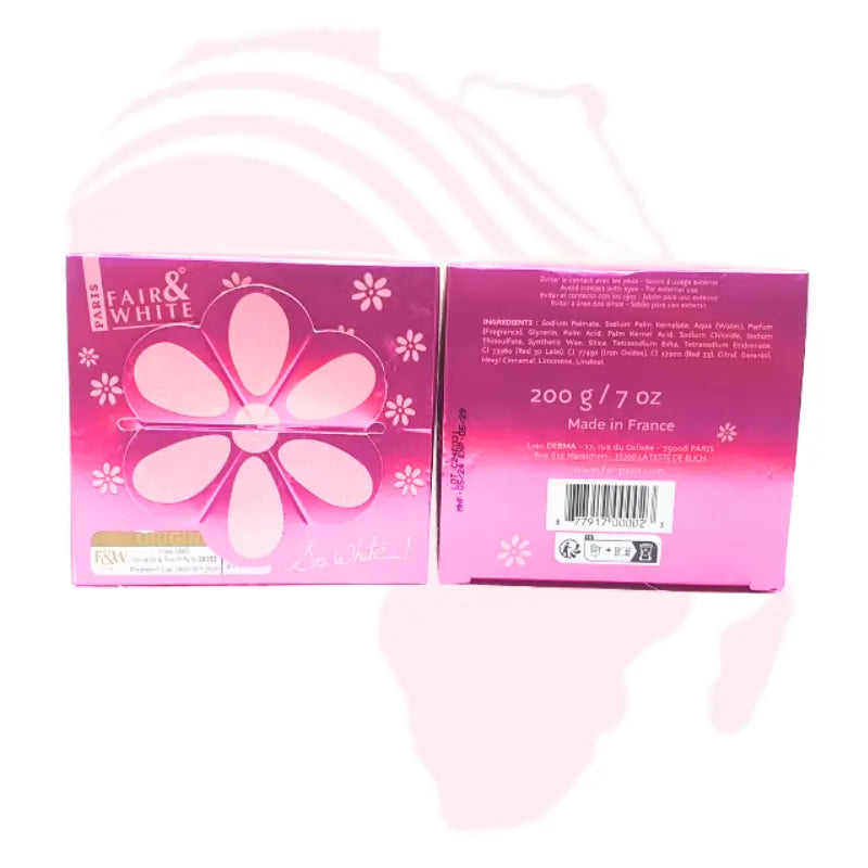 Fair & White So White! Exfoliating Soap – Brightening & Smoothing Body Bar | Made in France, 200g